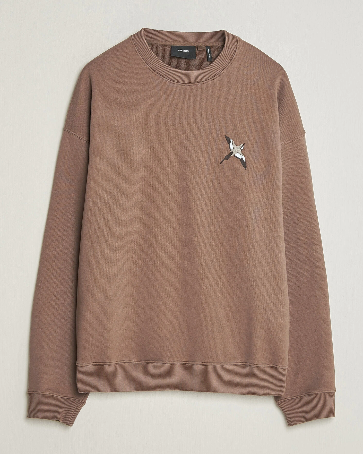 Herr | Tröjor | Axel Arigato | Micro Bee Bird Sweatshirt Coffee Brown