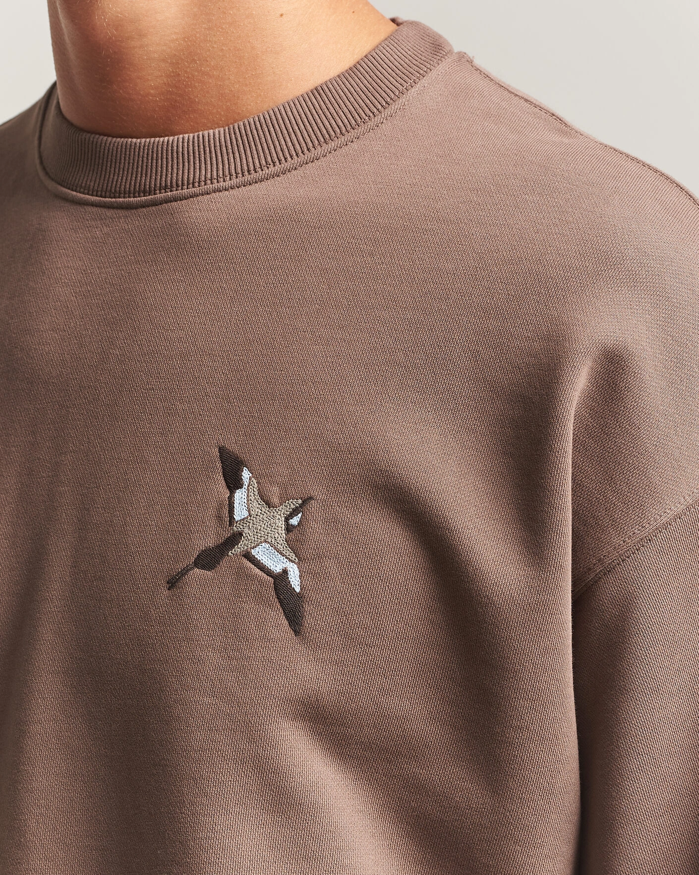 Herr | Tröjor | Axel Arigato | Micro Bee Bird Sweatshirt Coffee Brown