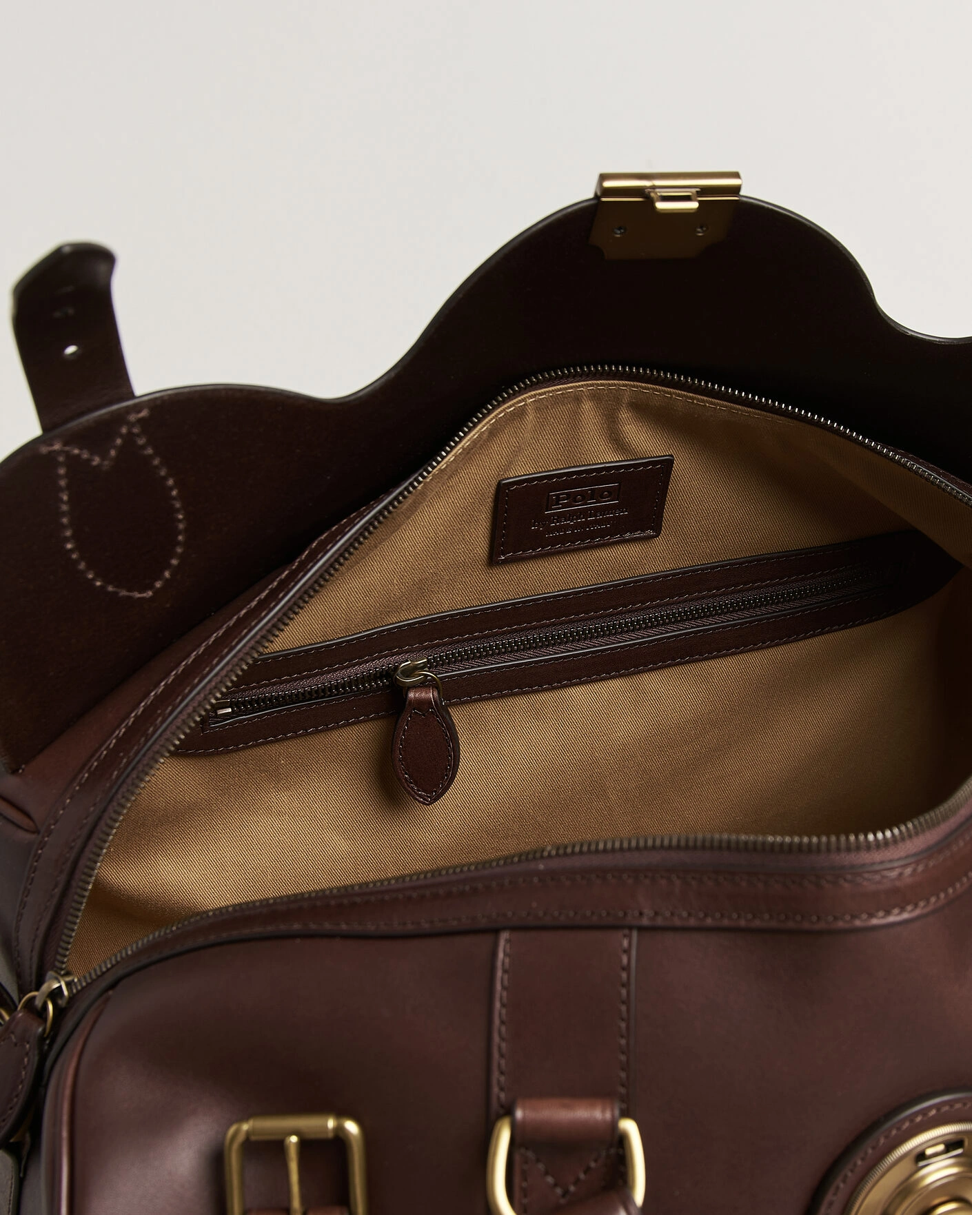 Herr | Väskor | Polo Ralph Lauren | Leather Duffle Bag Burnished Brown