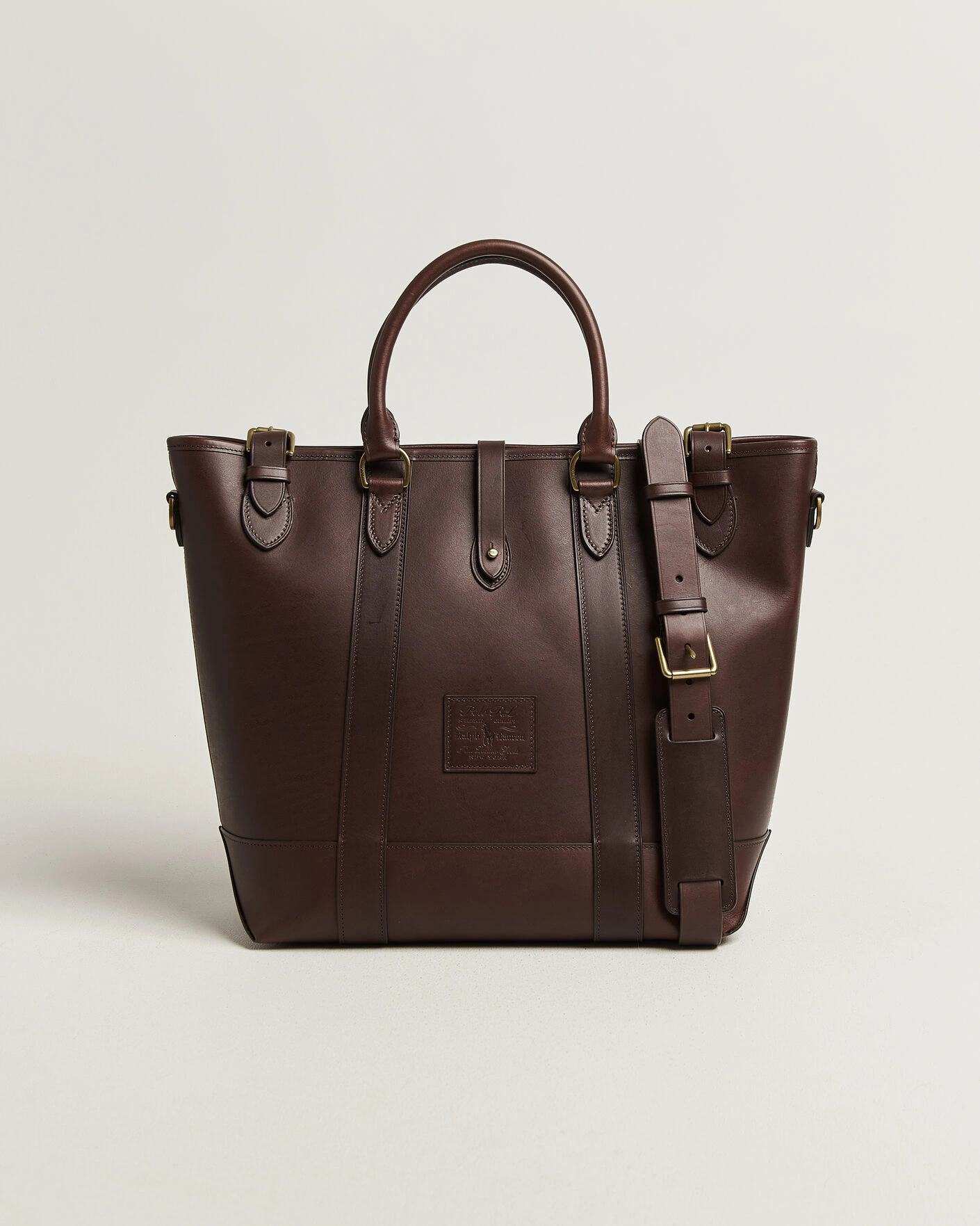 Herr | Väskor | Polo Ralph Lauren | Leather Tote Bag Burnished Brown