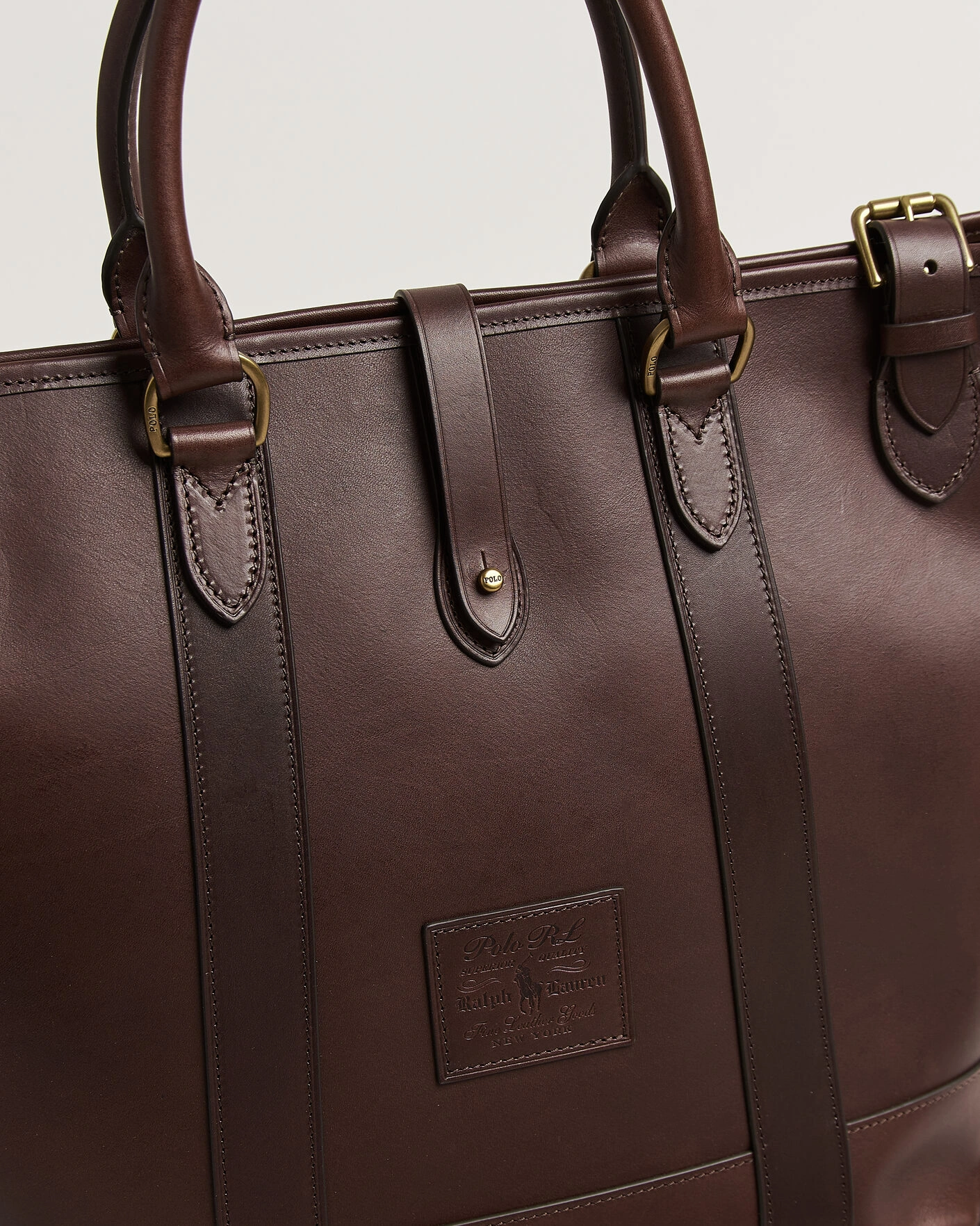 Herr | Väskor | Polo Ralph Lauren | Leather Tote Bag Burnished Brown