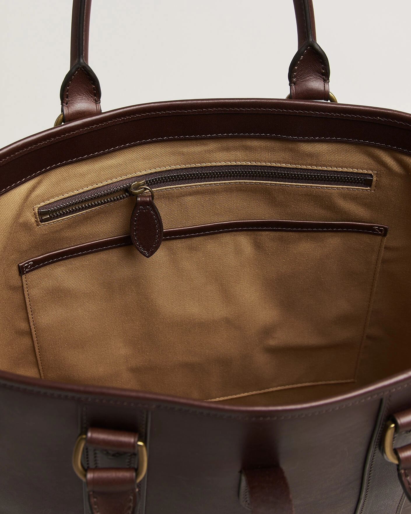 Herr | Väskor | Polo Ralph Lauren | Leather Tote Bag Burnished Brown