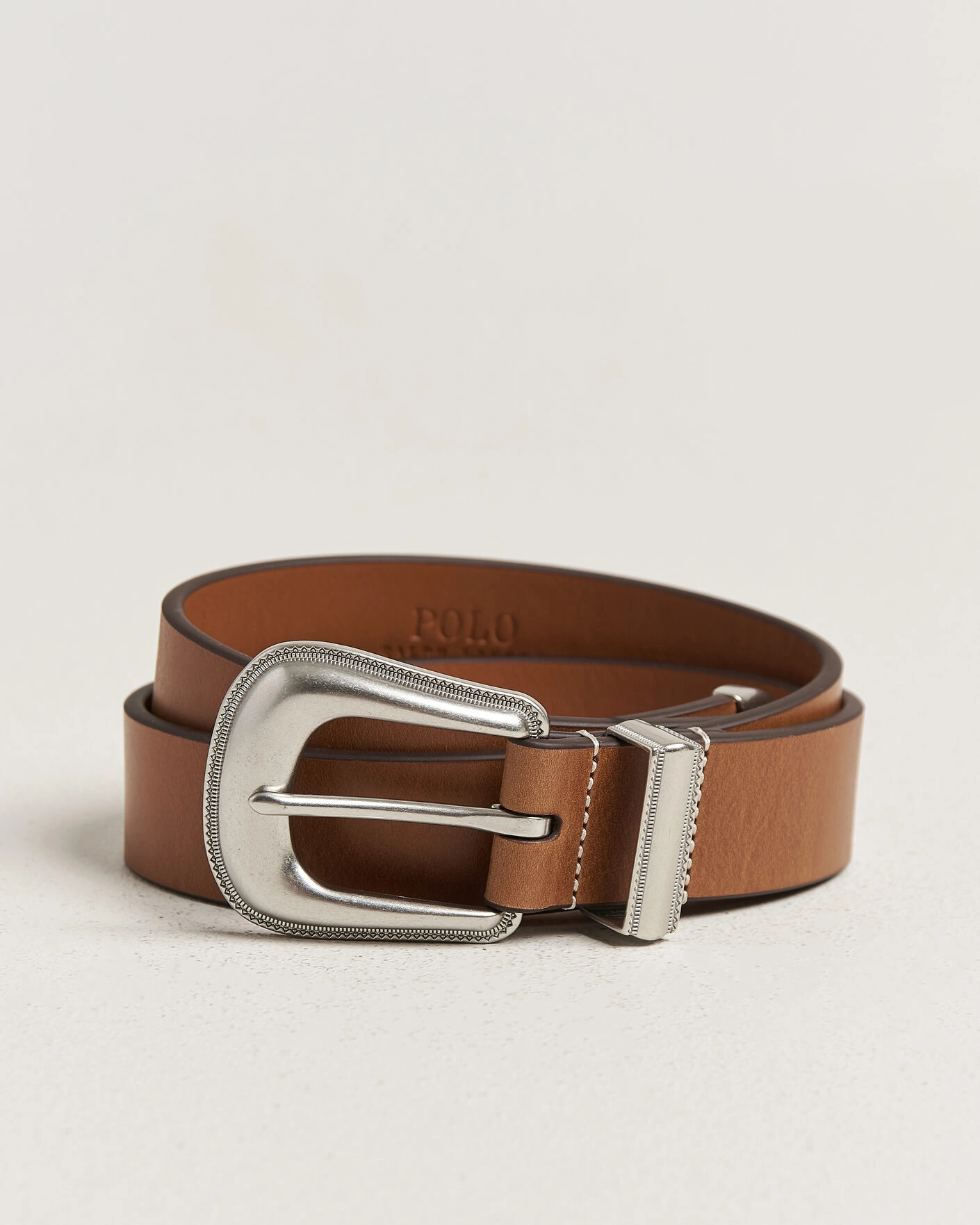 Herr | Bälten | Polo Ralph Lauren | Western Denim Belt Tan