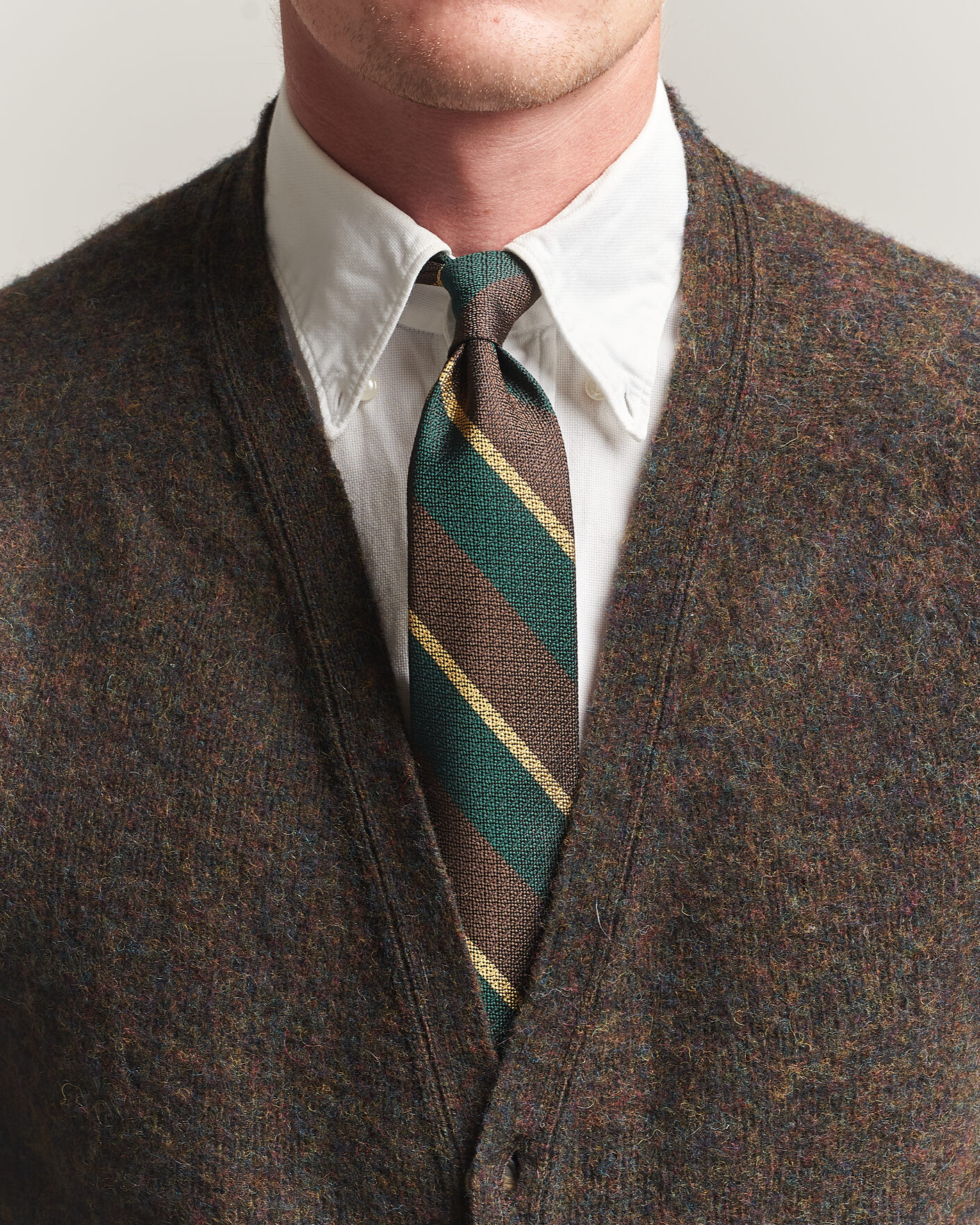 Herr | Slipsar | Polo Ralph Lauren | Striped Vintage Tie Brown/Green