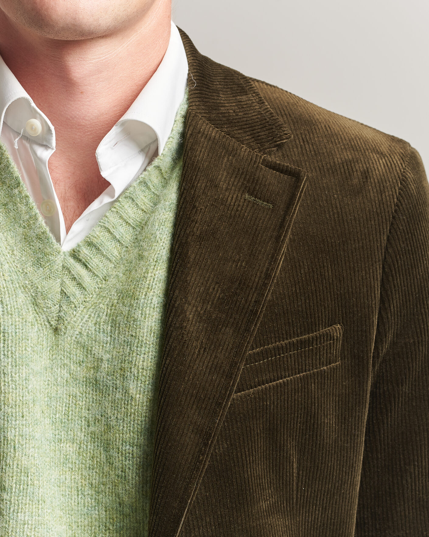 Herr | Kavajer | Polo Ralph Lauren | Single Breasted Corduroy Sportcoat Fall Olive