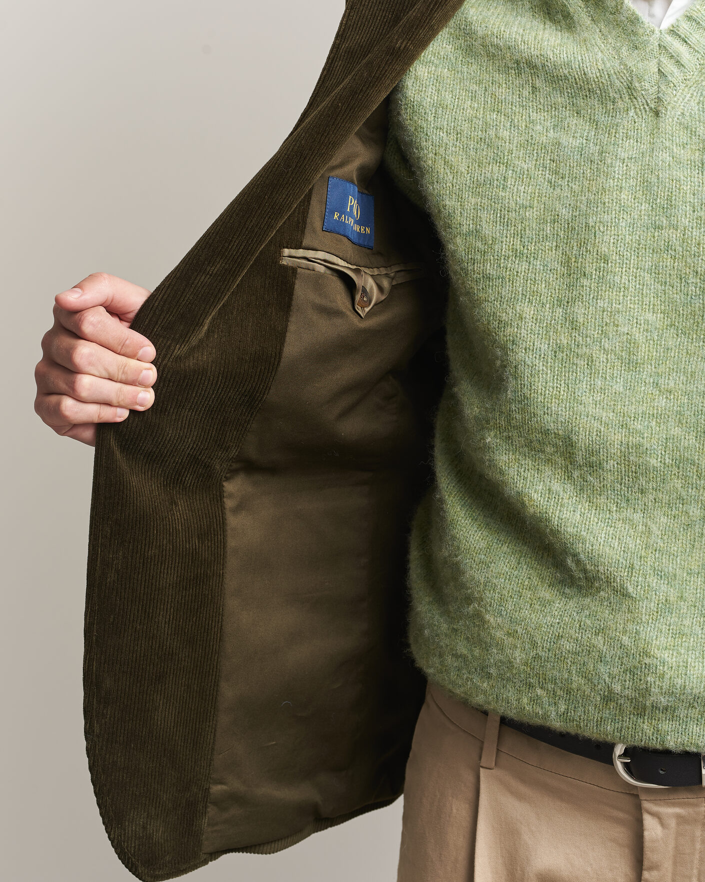 Herr | Kavajer | Polo Ralph Lauren | Single Breasted Corduroy Sportcoat Fall Olive