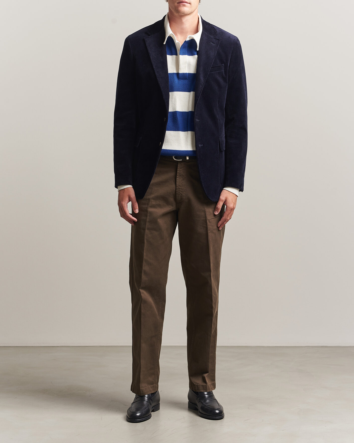 Herr | Kavajer | Polo Ralph Lauren | Single Breasted Corduroy Sportcoat Newport Navy