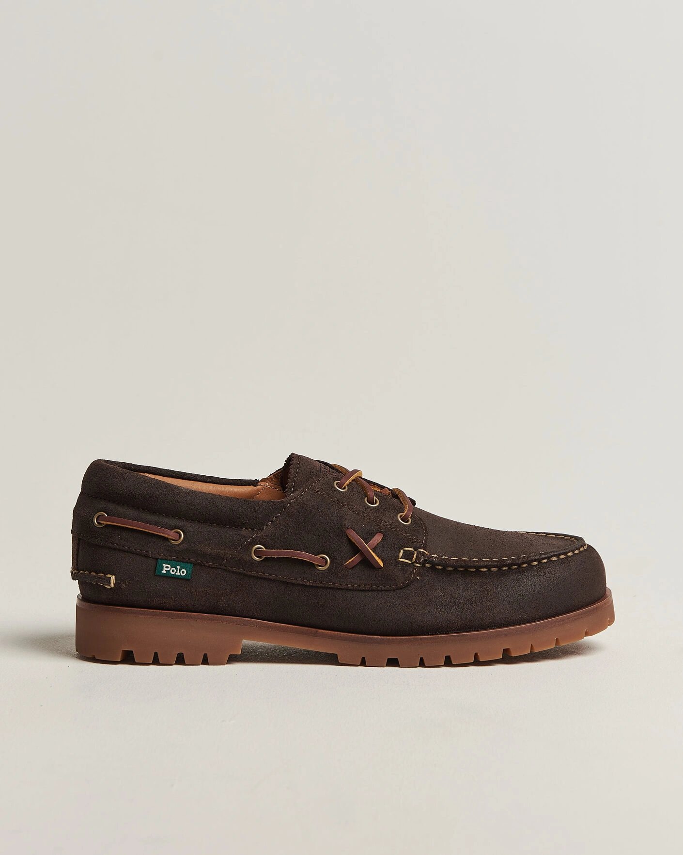 Herr | Loafers | Polo Ralph Lauren | Ranger Deck Suede Boat Shoe Dark Chocolate