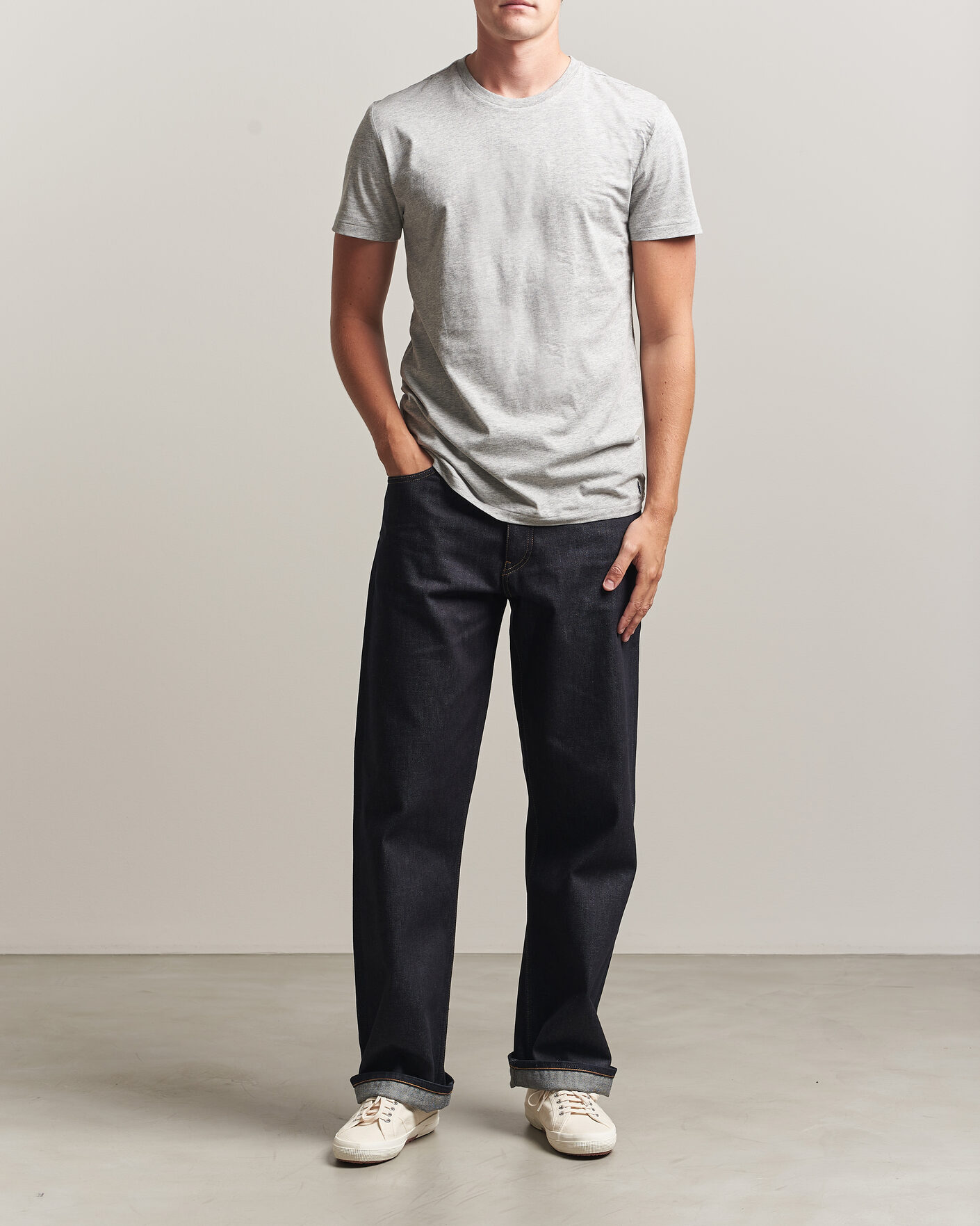 Herr | T-Shirts | Polo Ralph Lauren | 3-Pack Crew Neck T-Shirt Grey/Navy/Blue