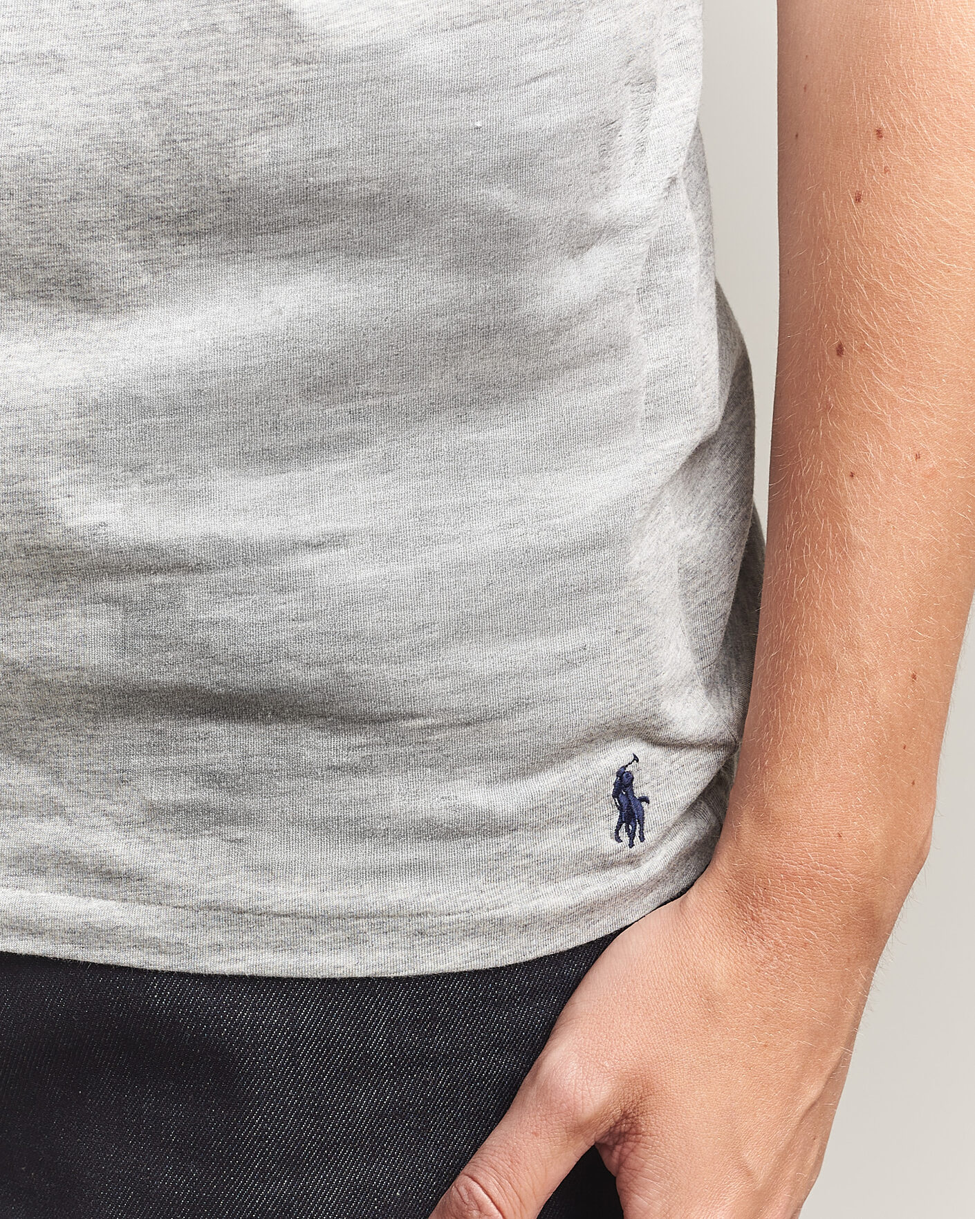 Herr | T-Shirts | Polo Ralph Lauren | 3-Pack Crew Neck T-Shirt Grey/Navy/Blue