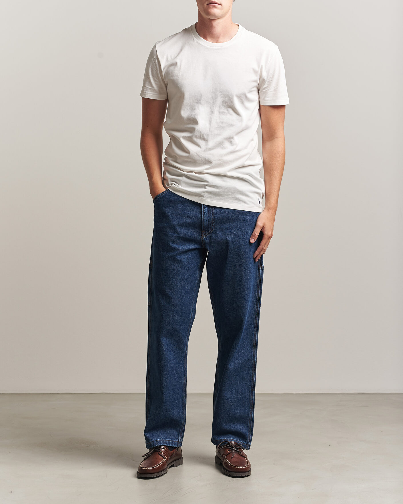 Herr | T-Shirts | Polo Ralph Lauren | 3-Pack Crew Neck T-Shirt White/Blue/Light Blue