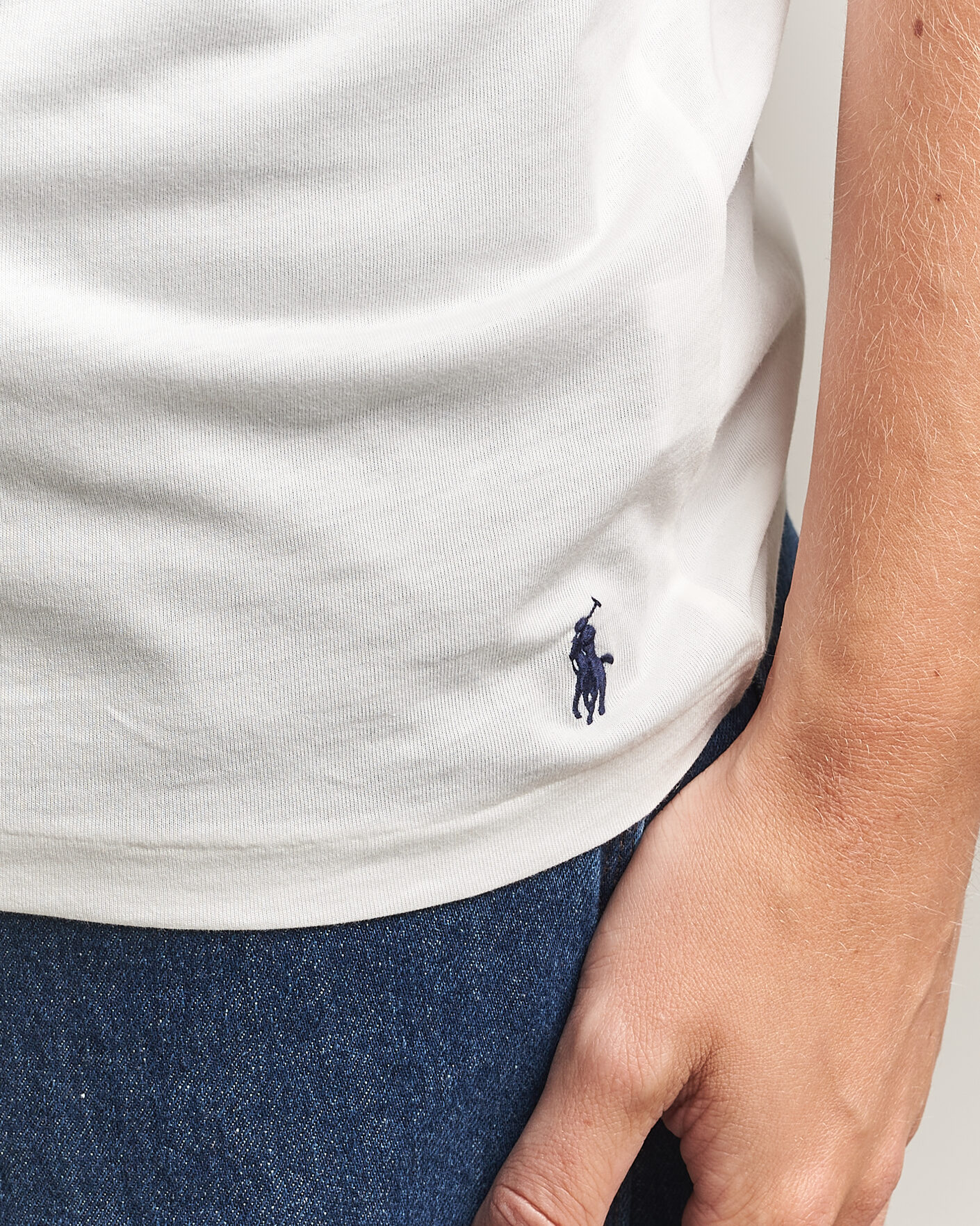 Herr | T-Shirts | Polo Ralph Lauren | 3-Pack Crew Neck T-Shirt White/Blue/Light Blue