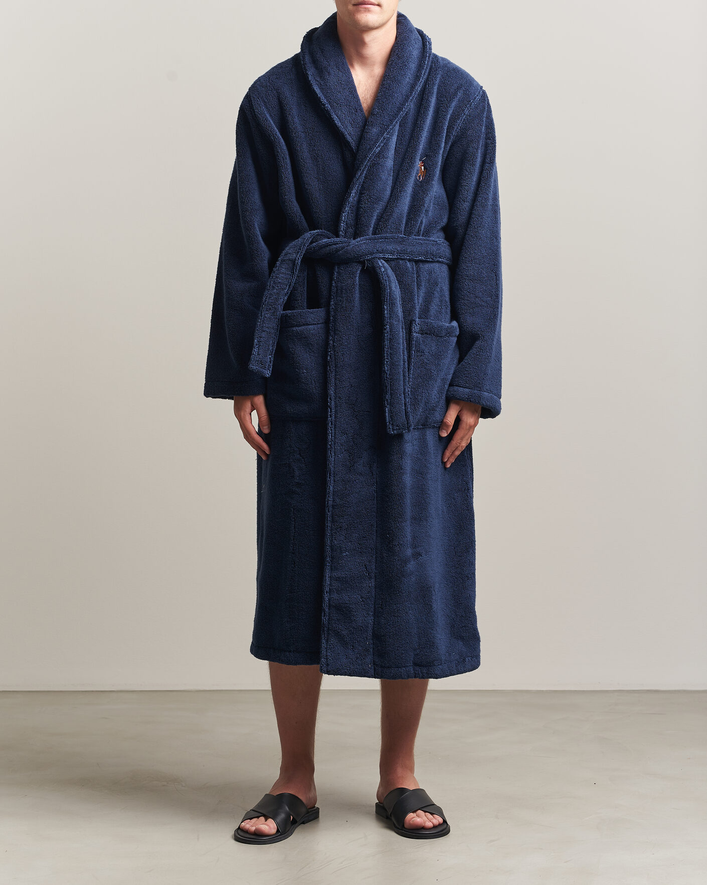 Herr | Pyjamas & Morgonrockar | Polo Ralph Lauren | Cotton Terry Robe Newport Navy