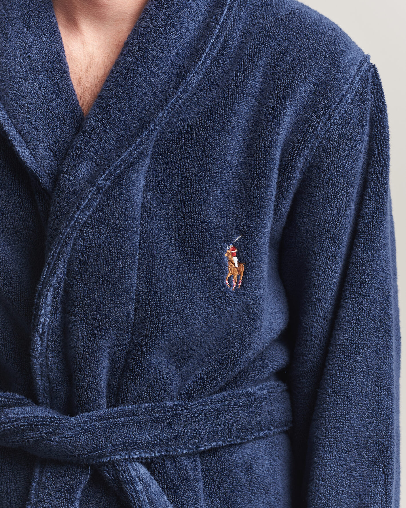 Herr | Pyjamas & Morgonrockar | Polo Ralph Lauren | Cotton Terry Robe Newport Navy