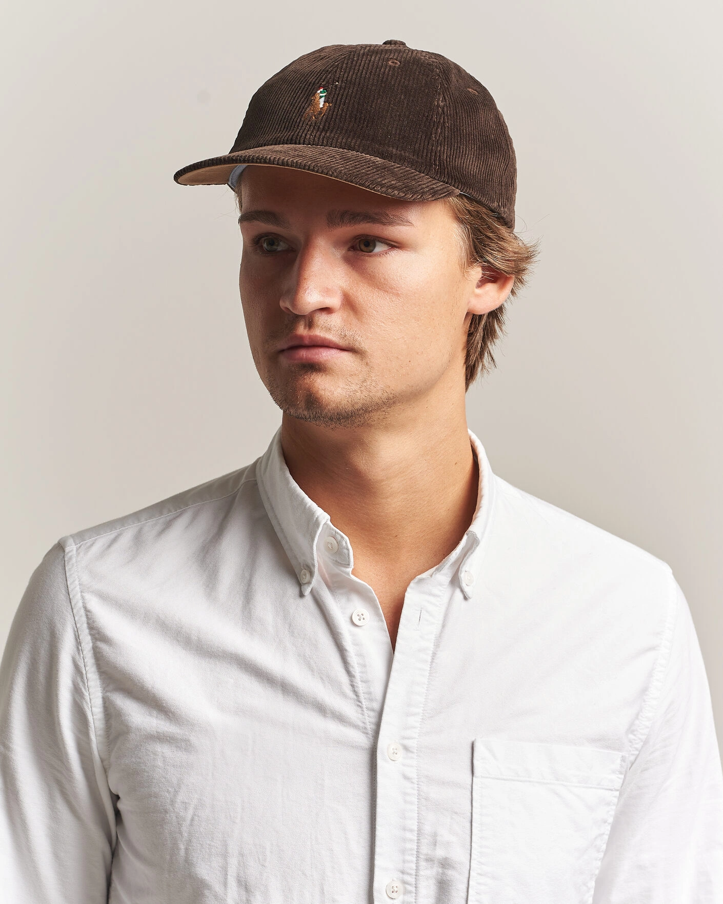 Herr | Hattar & kepsar | Polo Ralph Lauren | Corduroy Cap Dark Beech