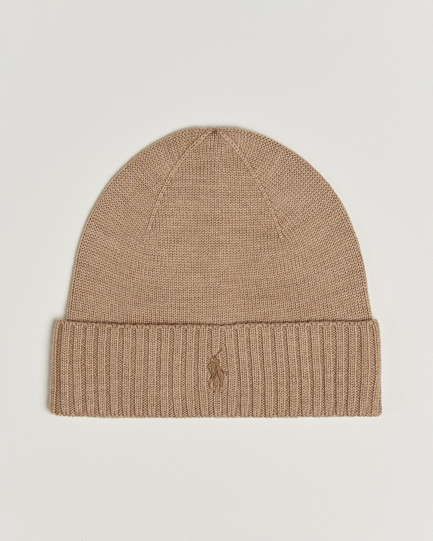 Herr | Mössor | Polo Ralph Lauren | Merino Beanie Camel Melange