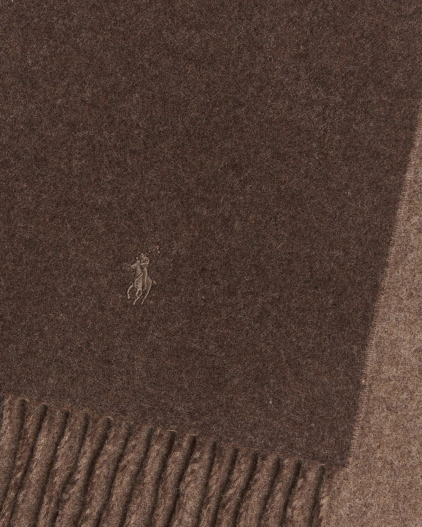 Herr | Halsdukar | Polo Ralph Lauren | Reversible Wool Scarf Nutmeg/Brown
