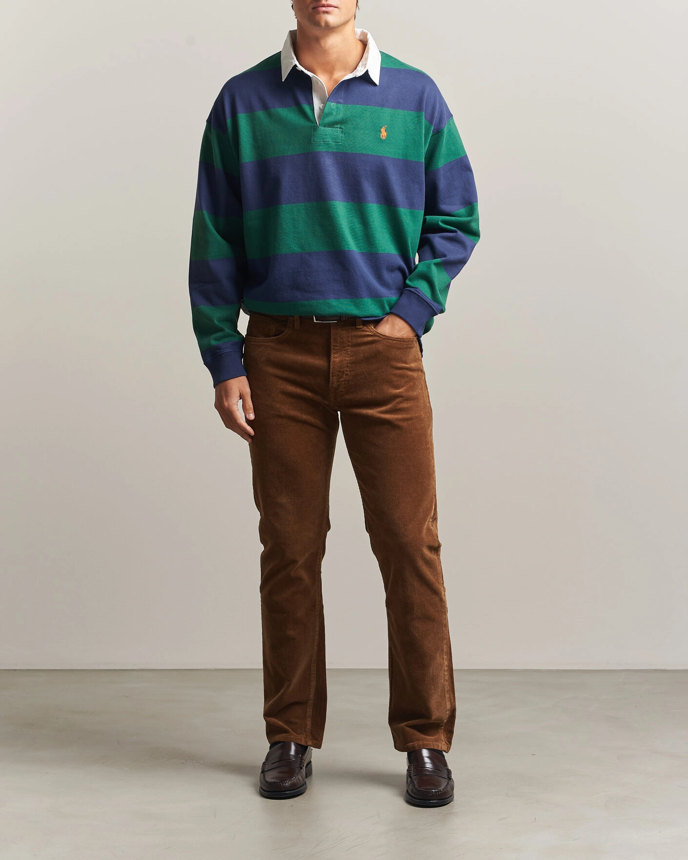 Herr | Byxor | Polo Ralph Lauren | Stretch Corduroy Straight Fit Pants Sepia