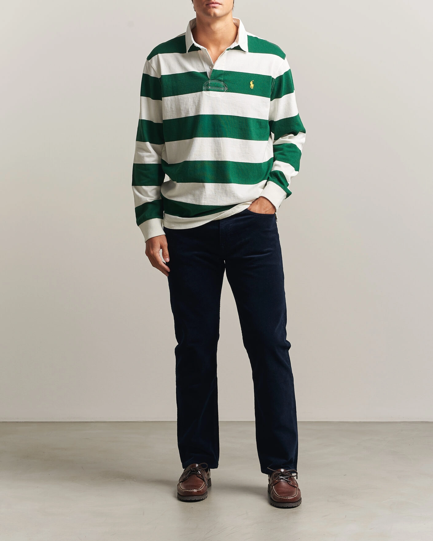 Herr | Byxor | Polo Ralph Lauren | Stretch Corduroy Straight Fit Pants Aviator Navy