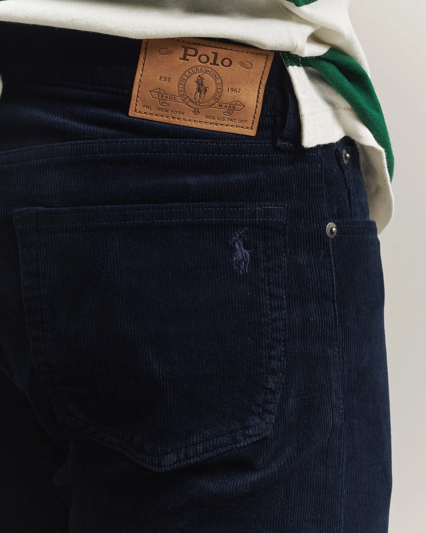Herr | Byxor | Polo Ralph Lauren | Stretch Corduroy Straight Fit Pants Aviator Navy