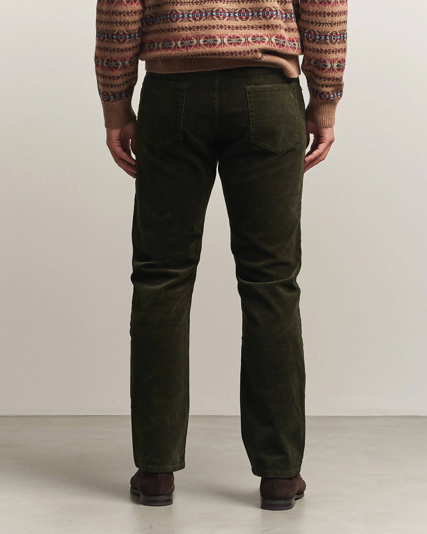 Herr | Byxor | Polo Ralph Lauren | Stretch Corduroy Straight Fit Pants Estate Olive