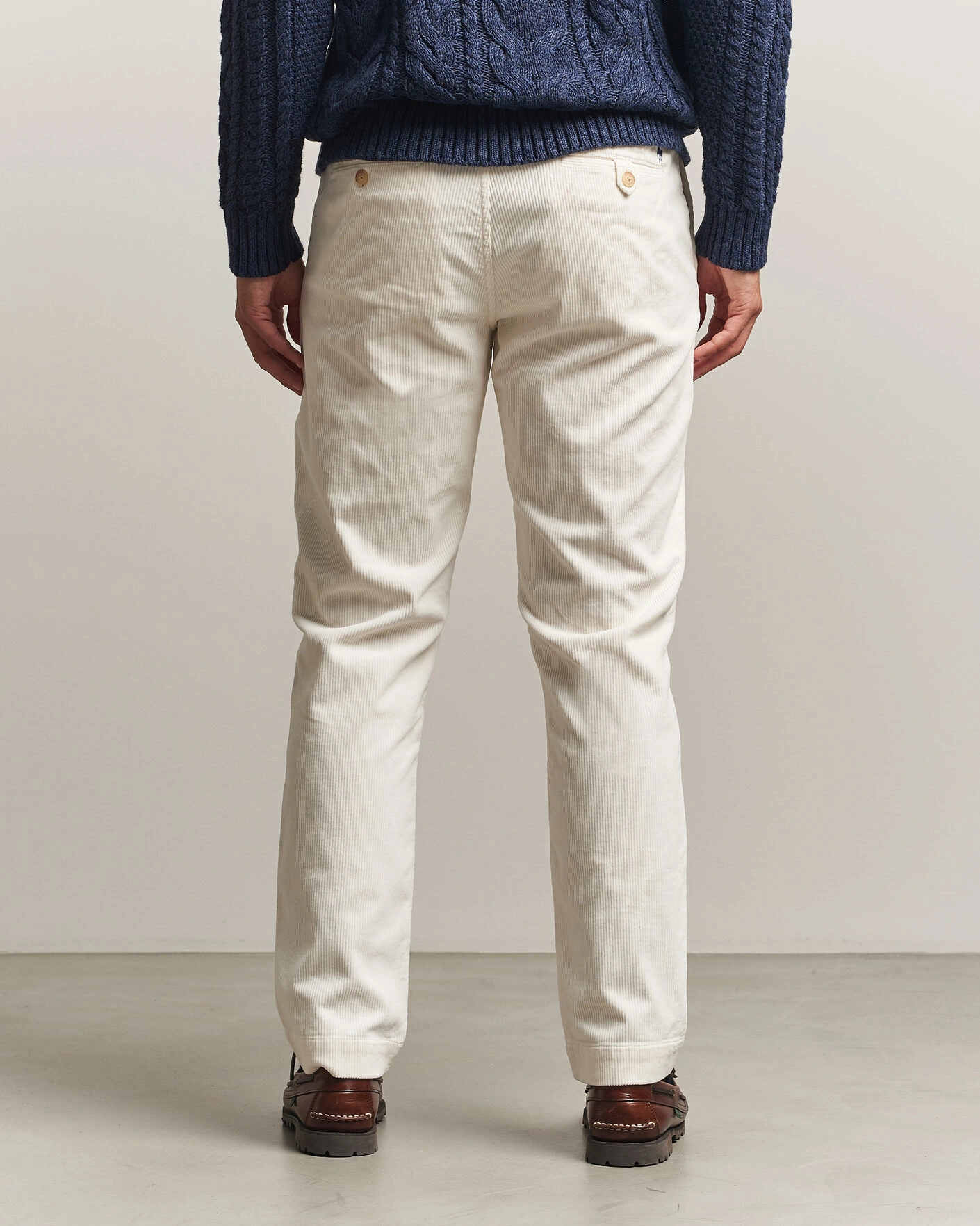 Herr | Byxor | Polo Ralph Lauren | Bedford Corduroy 5-Pocket Pants Warm White