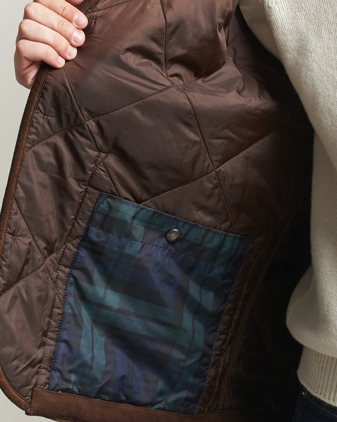 Herr | Västar | Polo Ralph Lauren | Quilted Corduroy Vest Cooper Brown