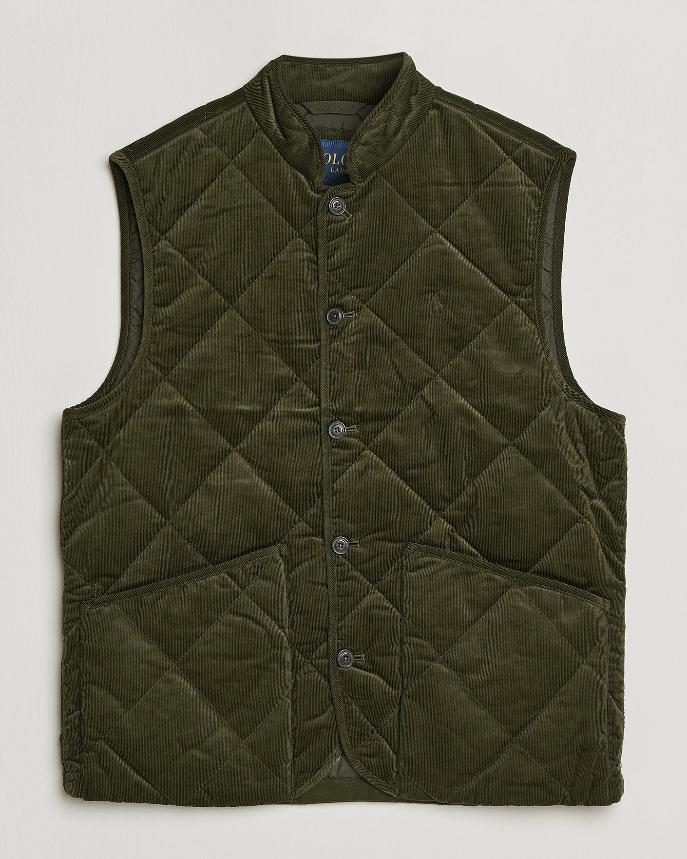 Herr | Västar | Polo Ralph Lauren | Quilted Corduroy Vest Company Olive