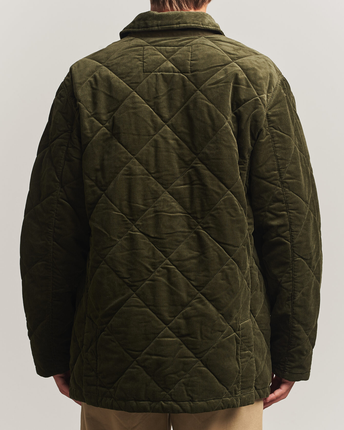 Herr | Jackor | Polo Ralph Lauren | Quilted Corduroy Car Coat Company Olive