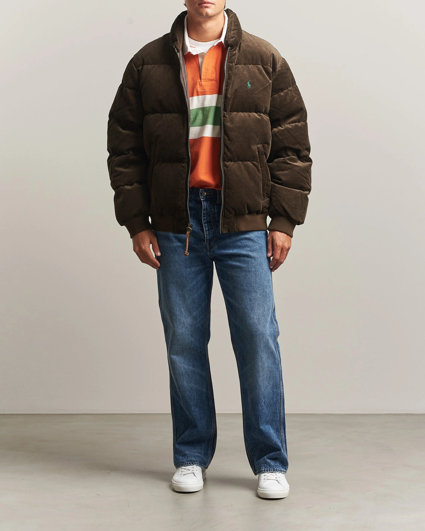 Herr | Jackor | Polo Ralph Lauren | Corduroy Puffer Jacket Dark Beech