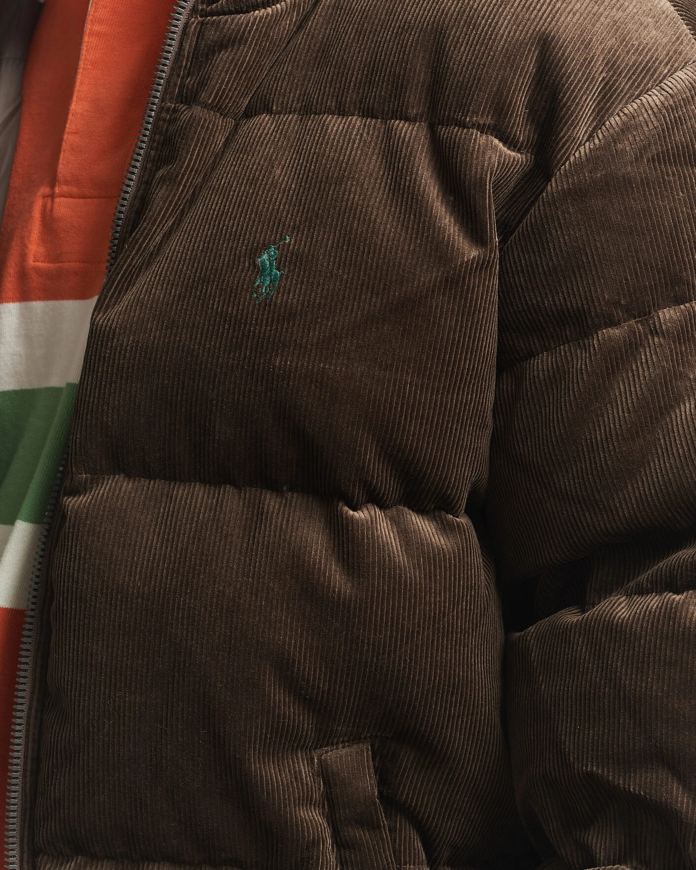 Herr | Jackor | Polo Ralph Lauren | Corduroy Puffer Jacket Dark Beech