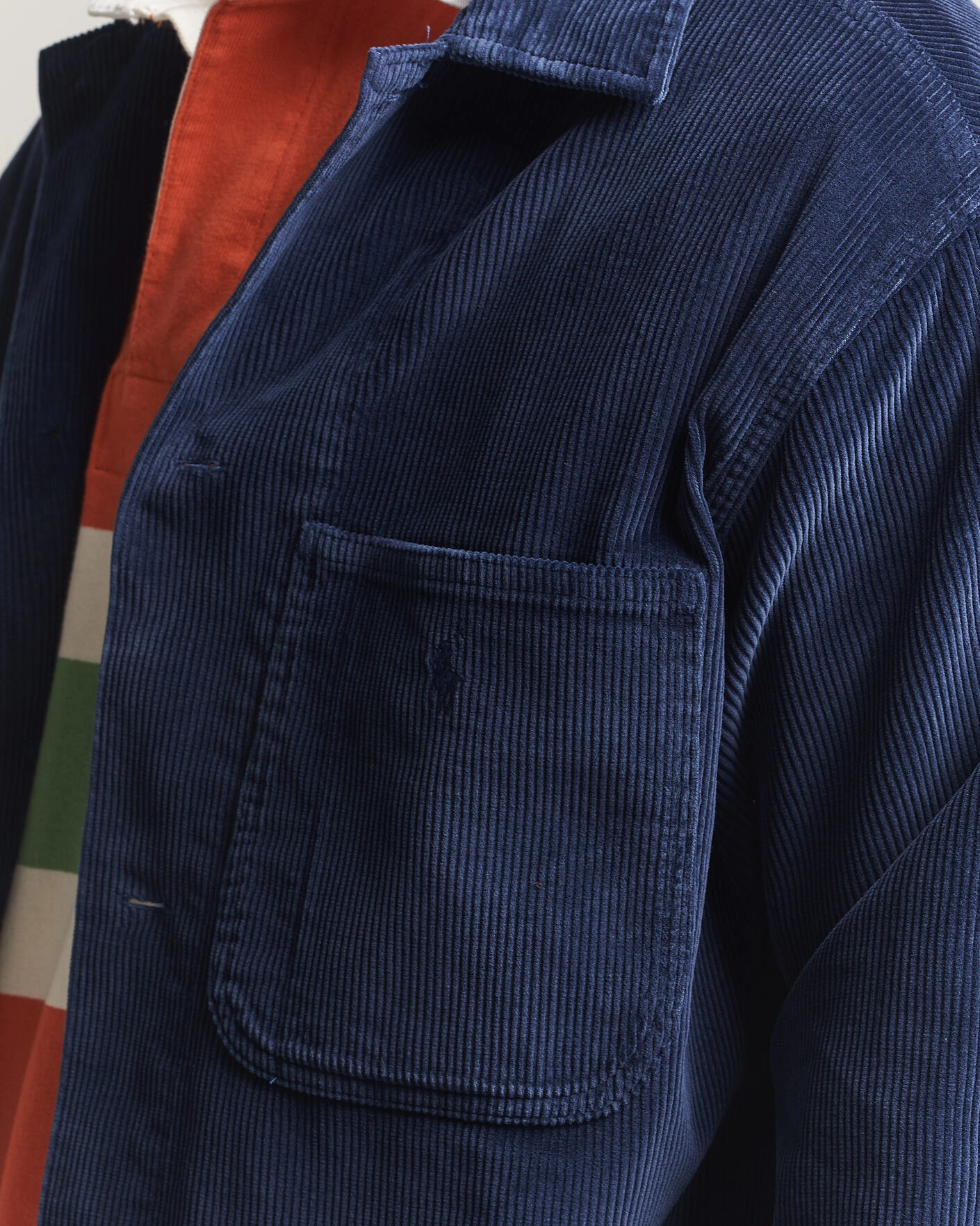 Herr | Skjortor | Polo Ralph Lauren | Corduroy Overshirt Newport Navy