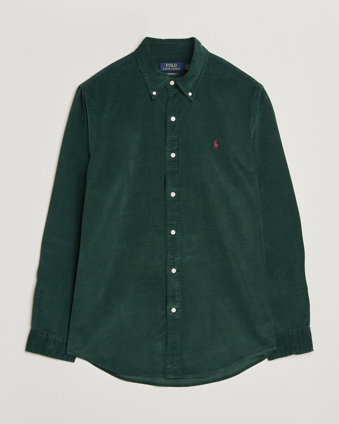 Herr | Skjortor | Polo Ralph Lauren | Custom Fit BD Corduroy Shirt Moss Agate