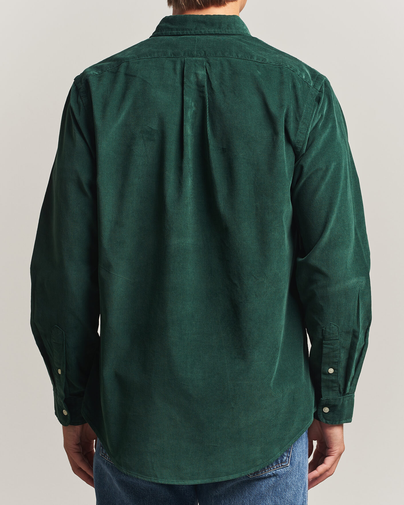 Herr | Skjortor | Polo Ralph Lauren | Custom Fit BD Corduroy Shirt Moss Agate