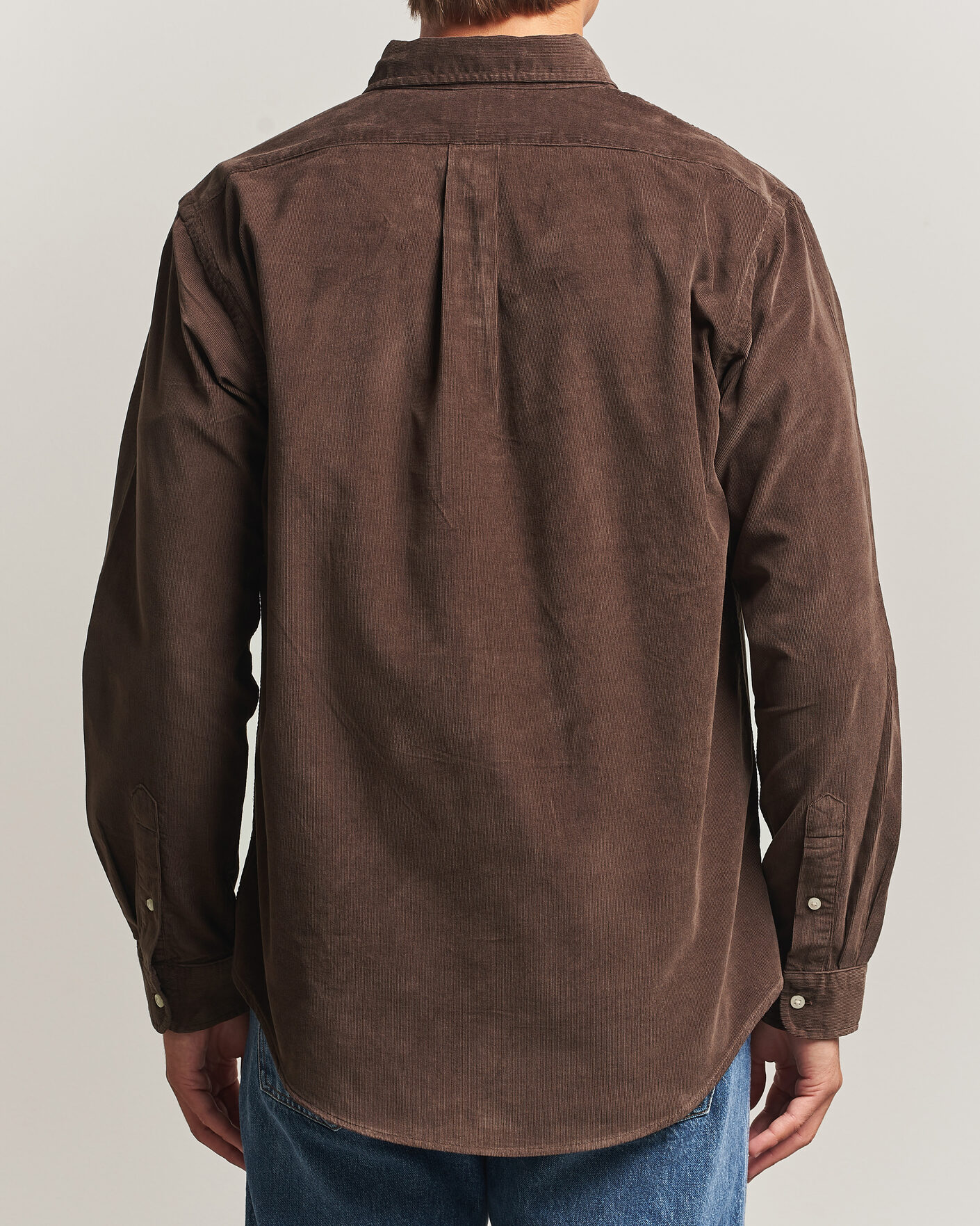 Herr | Skjortor | Polo Ralph Lauren | Custom Fit BD Corduroy Shirt Nutmeg Brown