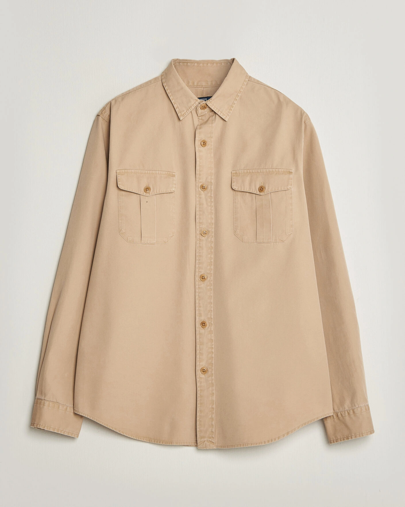 Herr | Skjortor | Polo Ralph Lauren | Litchfield Washed Chino Overshirt Vintage Khaki