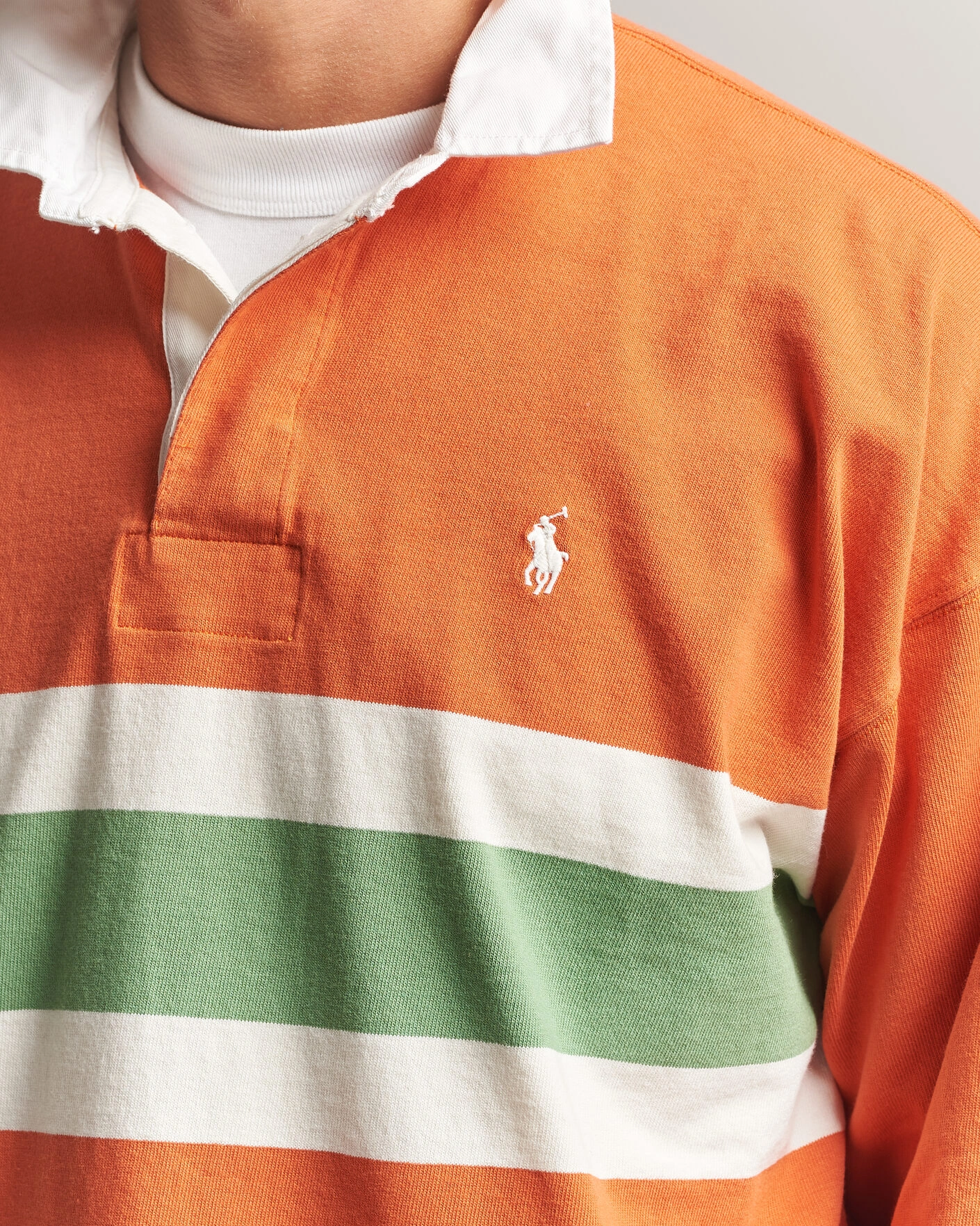 Herr | Tröjor | Polo Ralph Lauren | Knitted Jersey Rugby Shirt Solar Sky Multi