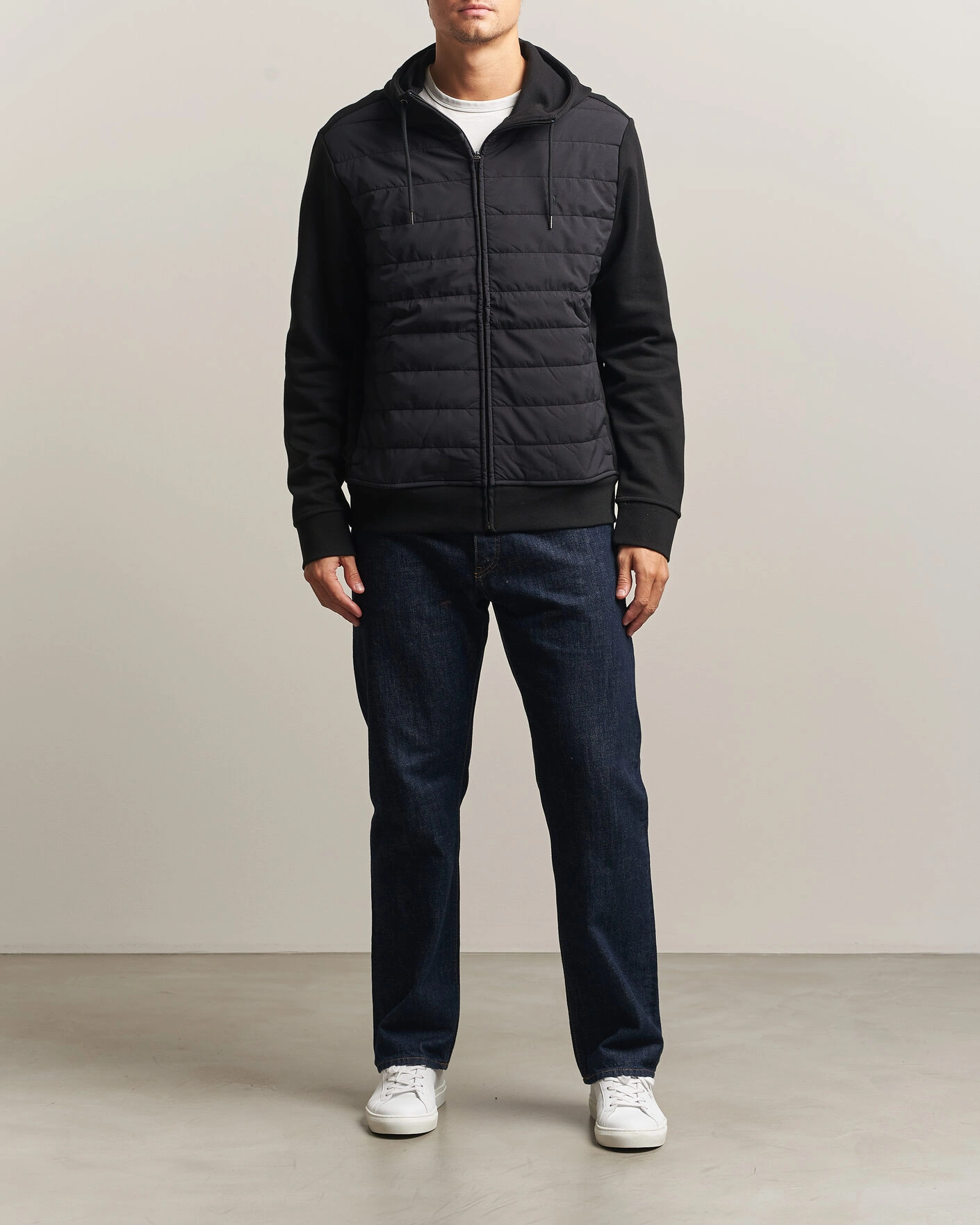 Herr | Tröjor | Polo Ralph Lauren | Double Knitted Jaquard Full Zip Hoodie Polo Black
