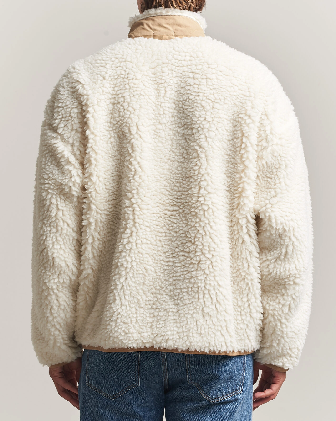 Herr | Tröjor | Polo Ralph Lauren | Shaggy Hi Pile Full Zip Clubhouse Cream