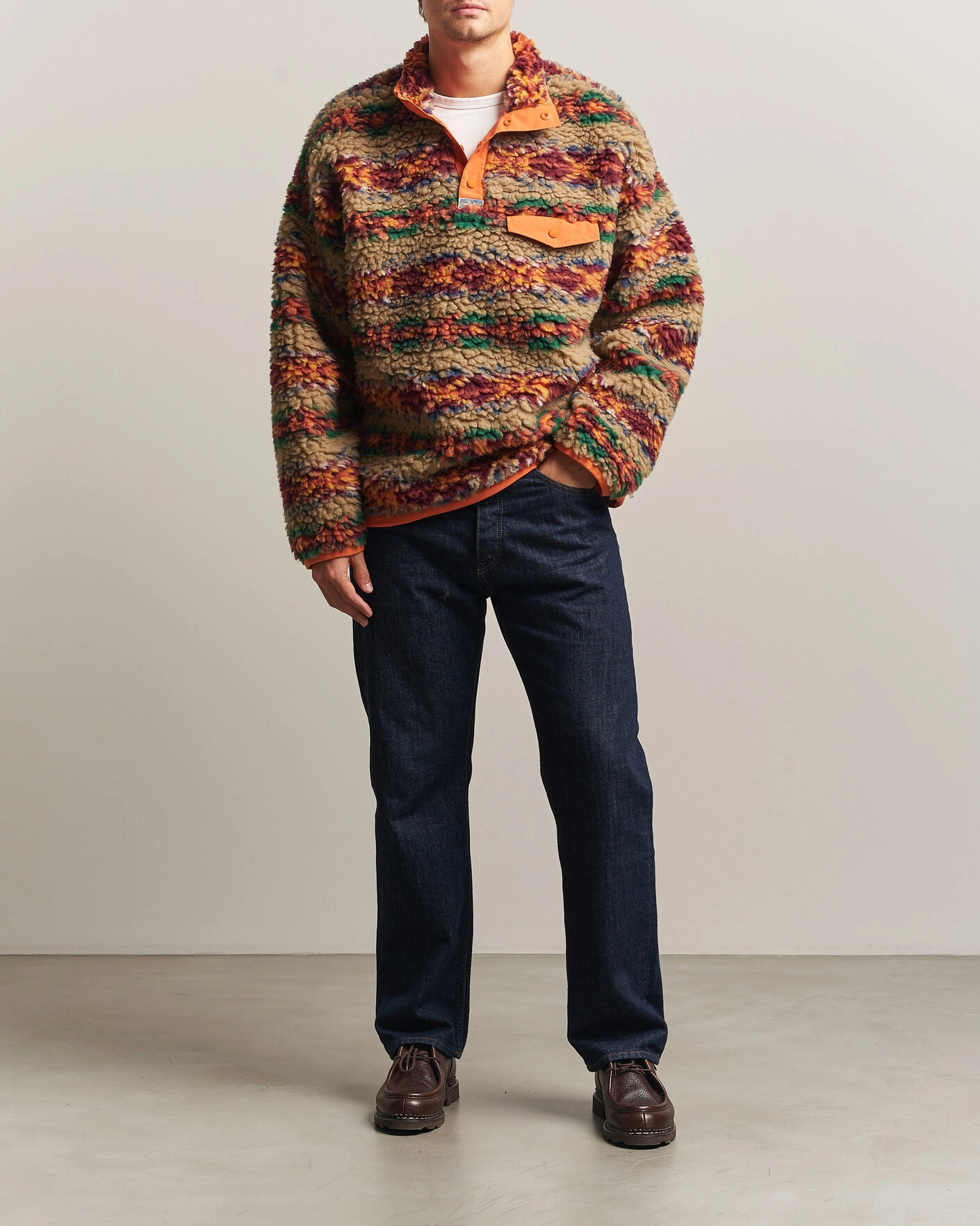 Herr | Tröjor | Polo Ralph Lauren | Shaggy Hi Pile Red Rock Fairisle