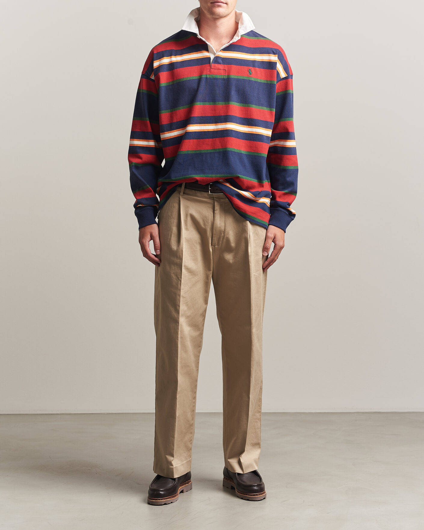 Herr | Tröjor | Polo Ralph Lauren | Knitted Rugby Pullover Newport Navy Multi
