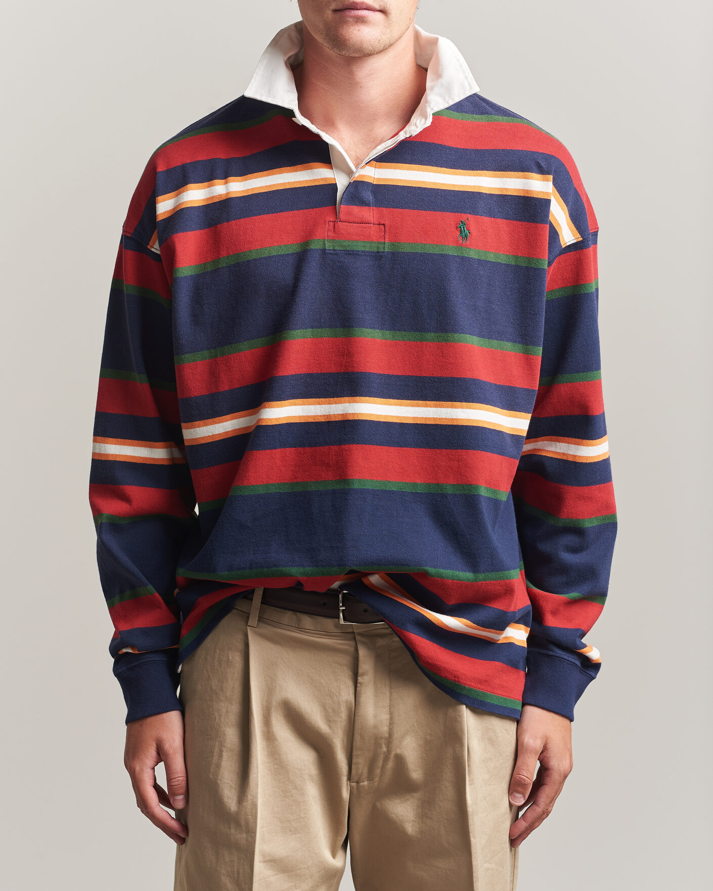 Herr | Tröjor | Polo Ralph Lauren | Knitted Rugby Pullover Newport Navy Multi