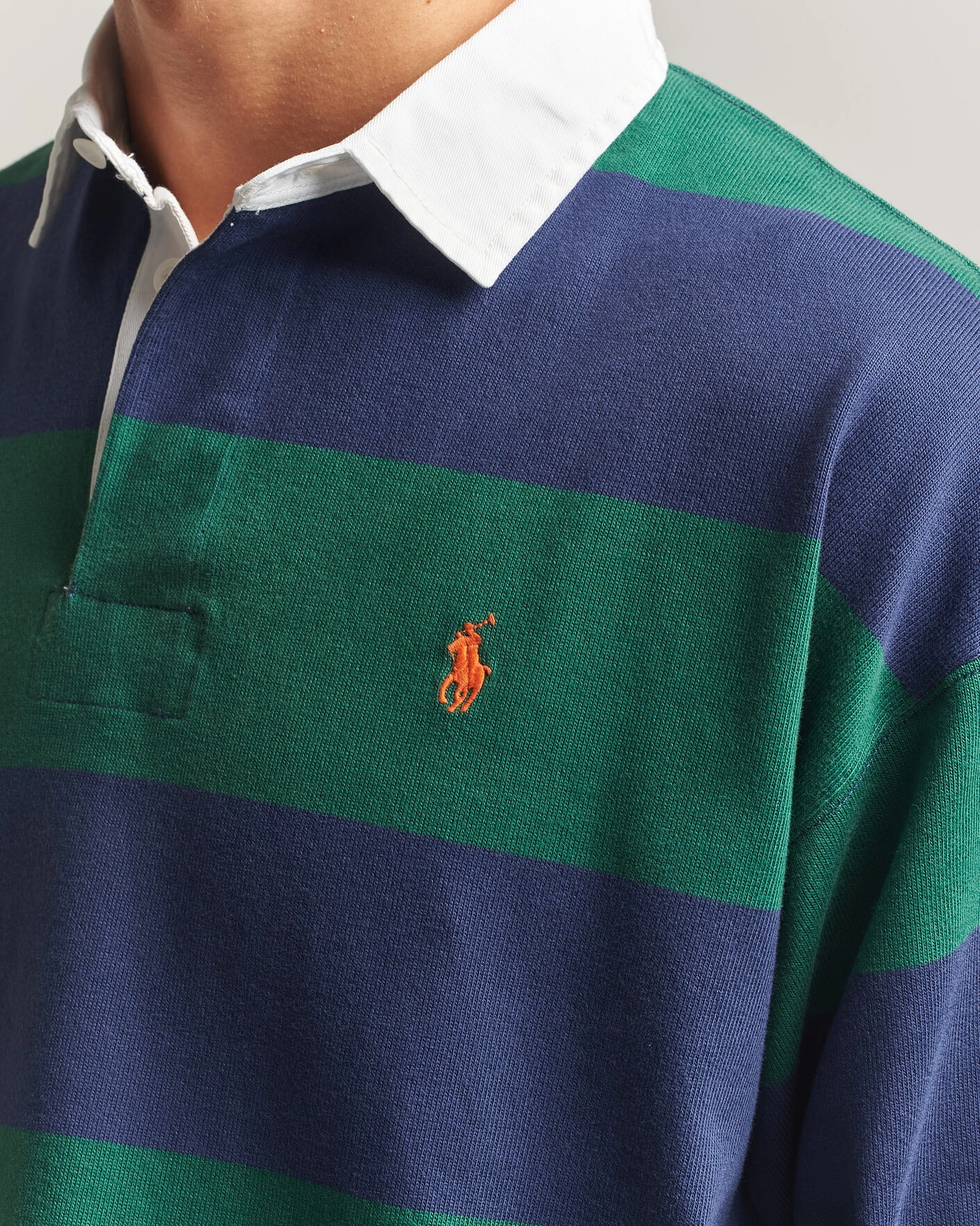Herr | Tröjor | Polo Ralph Lauren | Jersey Knitted Rugby Pullover Green/Cobolt
