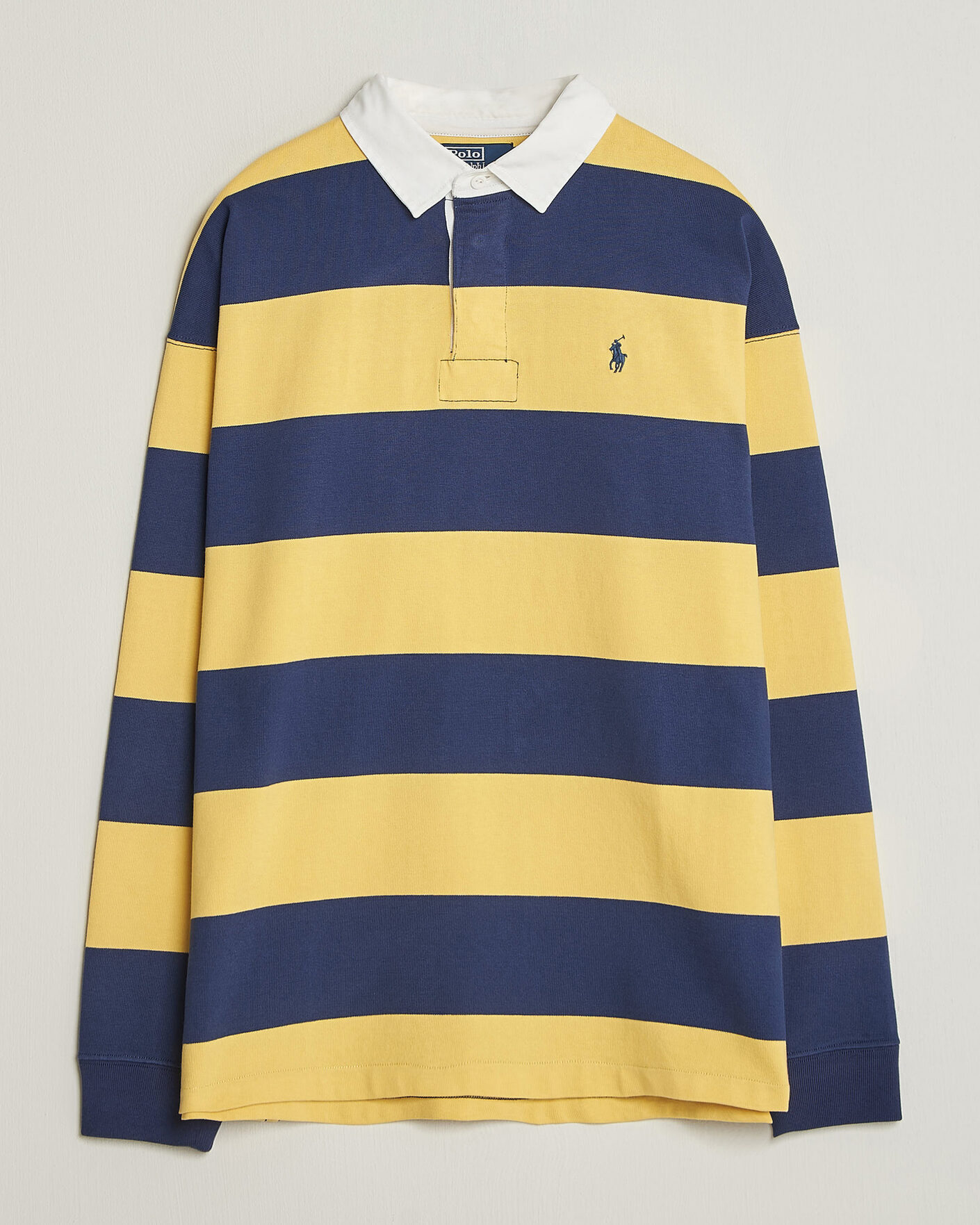 Herr | Tröjor | Polo Ralph Lauren | Jersey Knitted Rugby Pullover Yellow/Cobolt