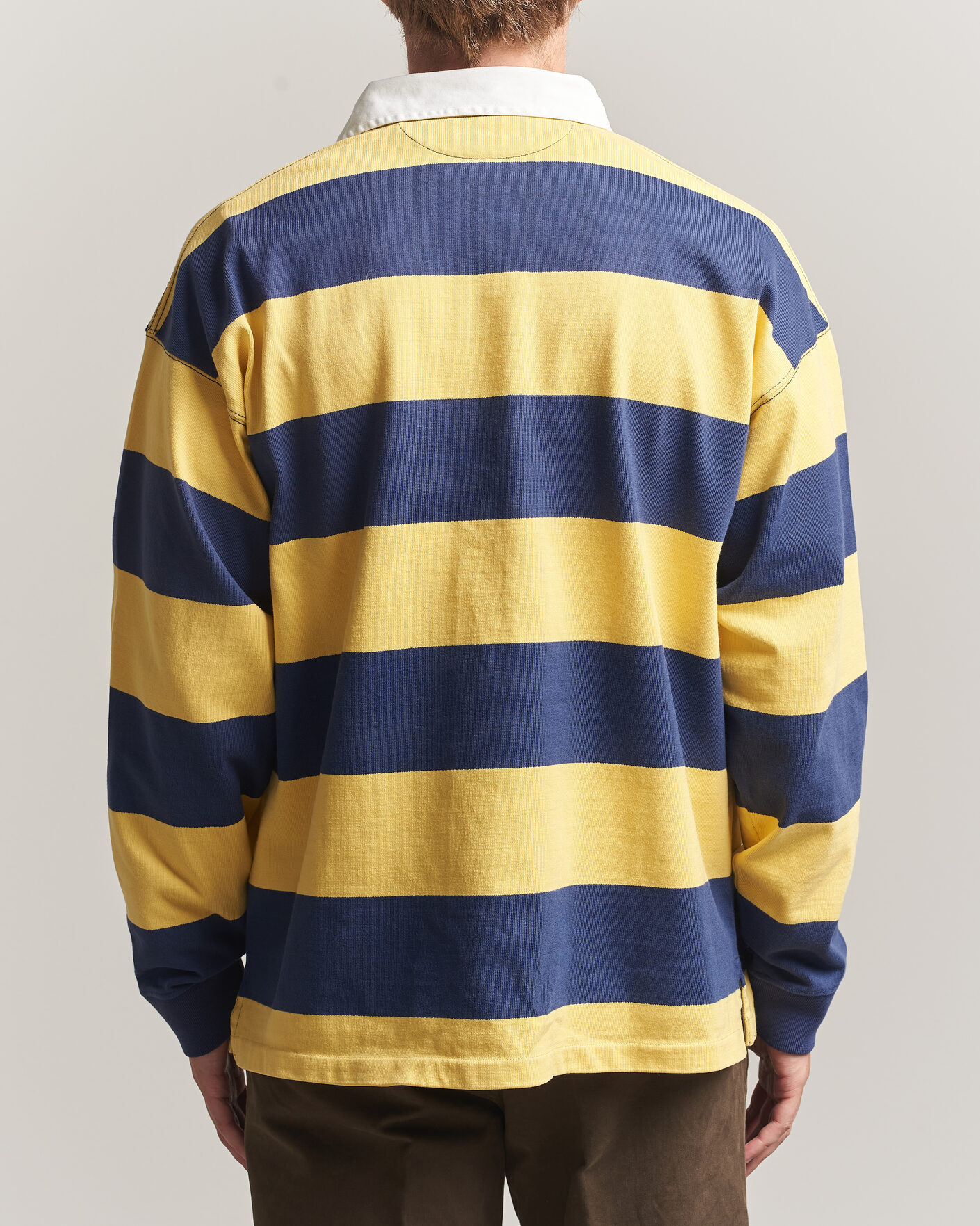 Herr | Tröjor | Polo Ralph Lauren | Jersey Knitted Rugby Pullover Yellow/Cobolt
