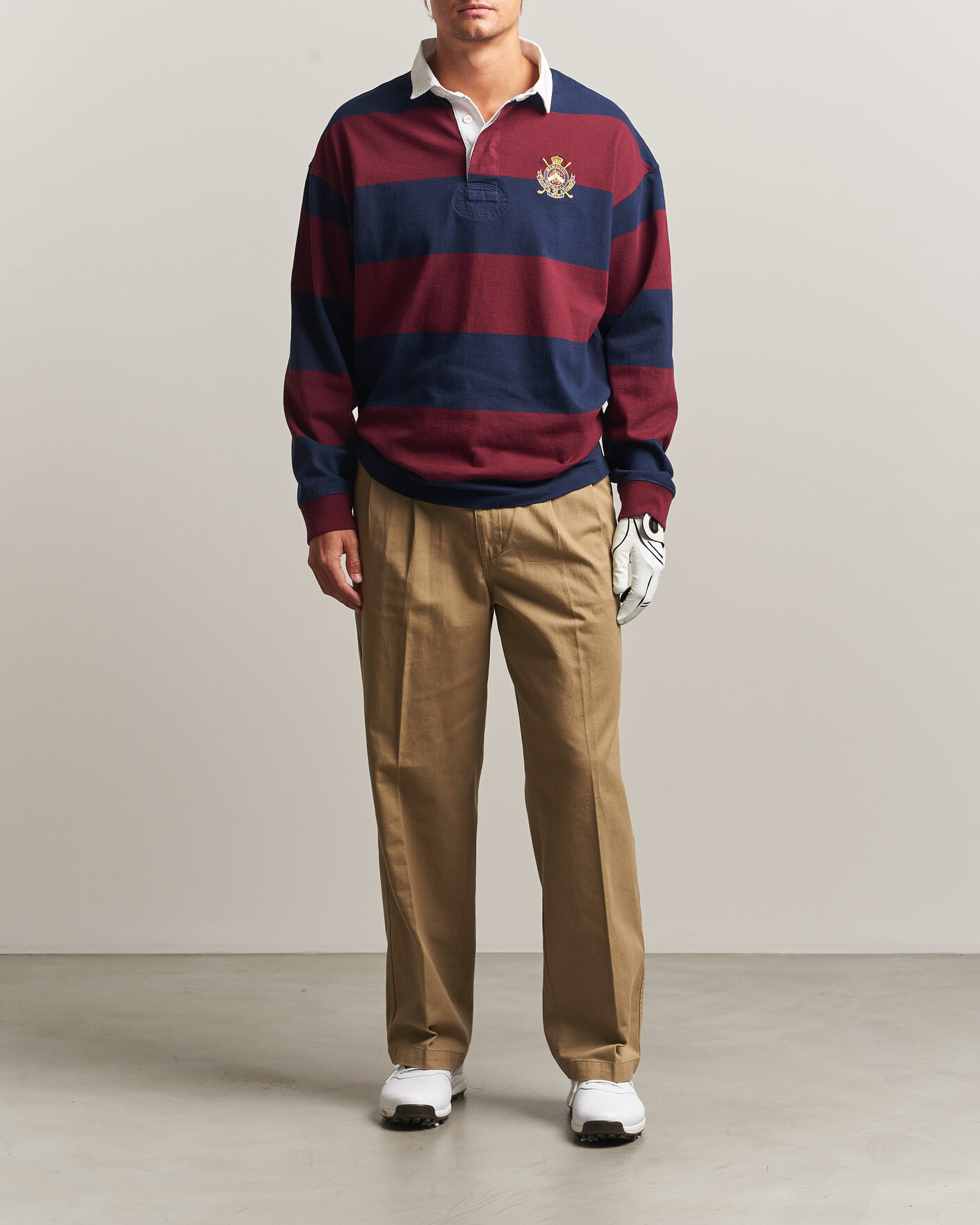 Herr | Tröjor | RLX Ralph Lauren | Polo Ralph Lauren Rugby Long Sleeve Jersey Polo Classic Wine/Navy