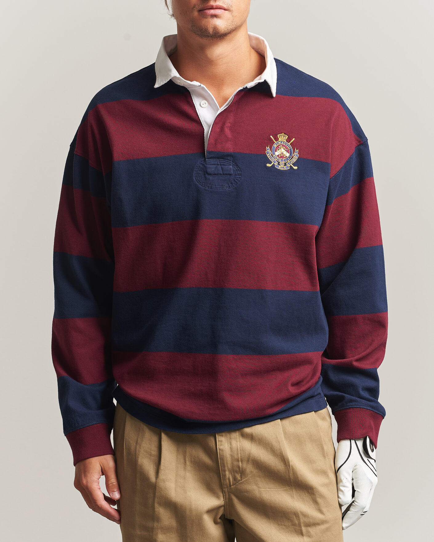 Herr | Tröjor | RLX Ralph Lauren | Polo Ralph Lauren Rugby Long Sleeve Jersey Polo Classic Wine/Navy
