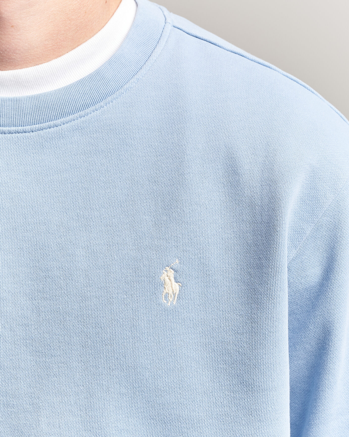 Herr | Tröjor | Polo Ralph Lauren | Loopback Terry Sweatshirt Chambray Blue
