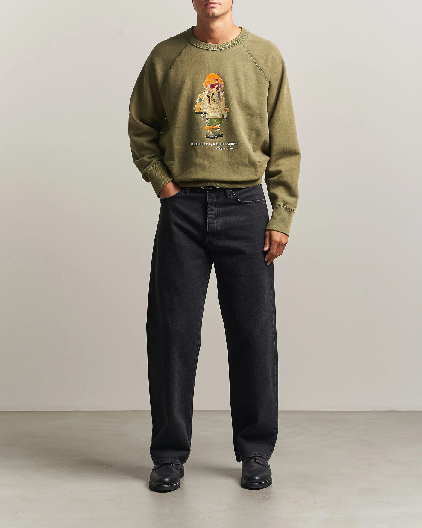 Herr | Tröjor | Polo Ralph Lauren | Fleece Bear Sweatshirt Cruise Olive