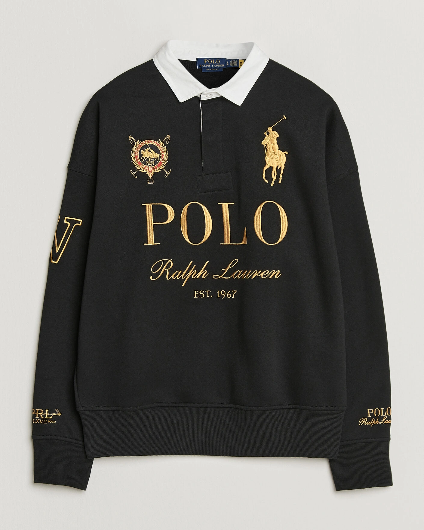 Herr | Tröjor | Polo Ralph Lauren | Magic Fleece Printed Sweatshirt Polo Black